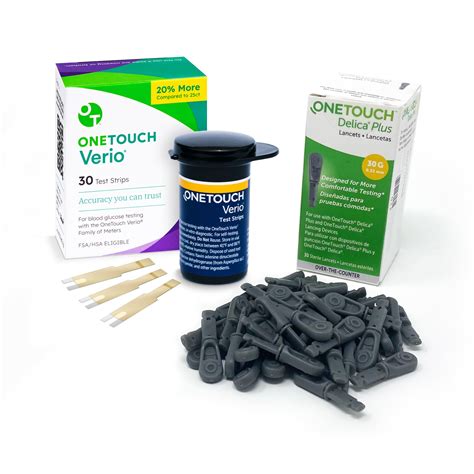 OneTouch Verio Test Strips and OneTouch Delica Plus Lancets For ...