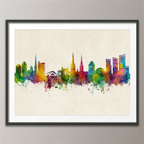 Coventry Skyline Cityscape By artPause