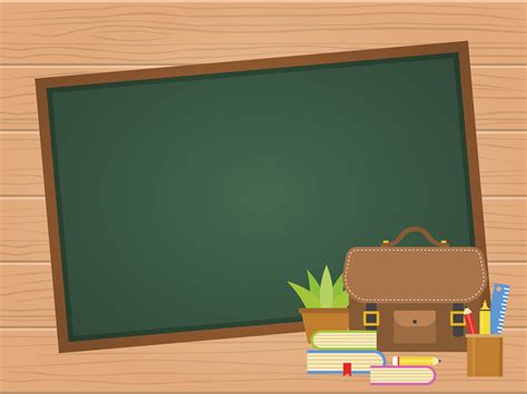 Blank Chalk Board Back to school poster 678429 Vector Art at Vecteezy