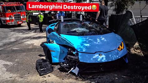 LAMBORGHINI PERFORMANTE LOSES CONTROL & CRASHES HEAD ON INTO CAR! - YouTube