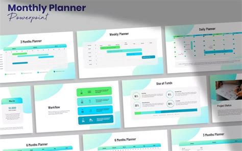 Monthly Planner Template powerpoint #351360 - TemplateMonster