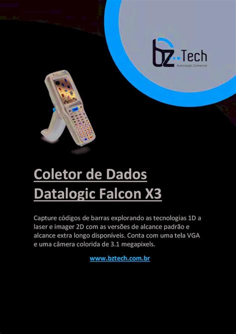 (PDF) Manual - Datalogic Falcon X3 - Bz Tech · FALCON™ X3 1 The Falcon ...