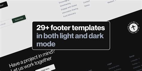 Footer Templates | Figma