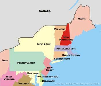 Northeastern US maps