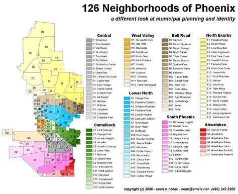 If you've seen the "126 Neighborhoods of Phoenix" map, I made it and am thinking about ...