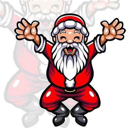 Santa claus mascot. esport logo design 11074955 Vector Art at Vecteezy