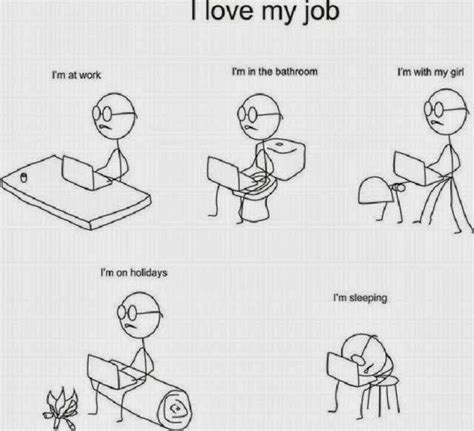 Awesome Funny Quotes I Love My Job - Slim Image