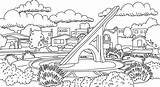 Neighborhood Landmark Coloring Pages Available For Download sketch template