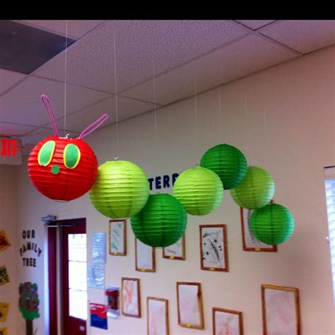 Very Hungry Caterpillar Mobile. Hang 8" lanterns (1 red, 6 in two ...