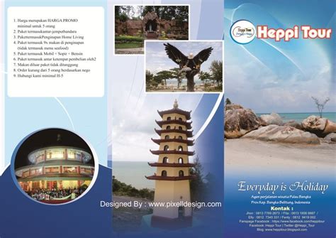 Contoh Brosur Travel Agent Wisata dengan Design yang Menarik | Travel agent, Travel, Design