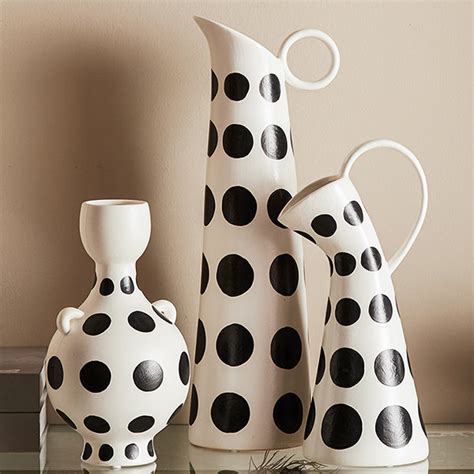 Polka Dot Ceramic Vase - 3 Patterns - Home Decor - ApolloBox