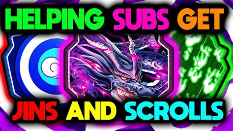 Helping Subs Get Jins! (Shindo Life) - YouTube