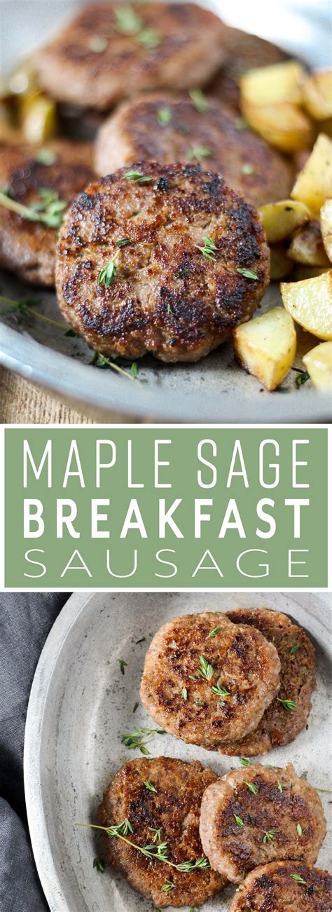 Maple Sage Breakfast Sausage | Modern Farmhouse Eats | Recipe ...