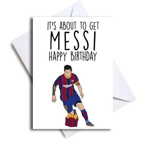 It's About to Get Messi Happy Birthday Card - Etsy