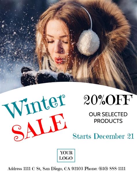 winter sale flyers Template | PosterMyWall