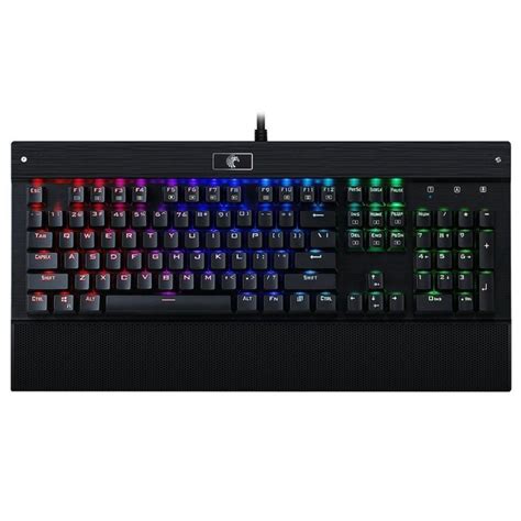 E-Element RGB Mechanical Gaming Keyboard w Blue Switches,104 Keys Anti-Ghosting