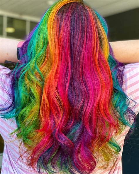 30 Coolest Rainbow Hair Color Ideas to Try in 2021