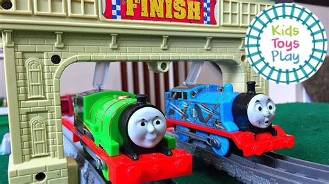 Thomas the Train Great Race Competition | Thomas and Friends Trackmaster Races - YouTube