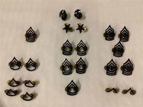 Army Rank Insignia Pins