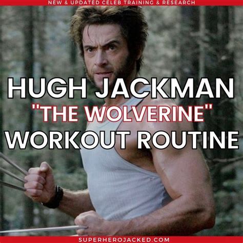 Hugh Jackman Wolverine Workout Workout Routine For Men, Workout ...