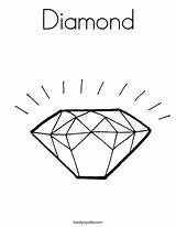 Diamond Coloring Page For Kids sketch template