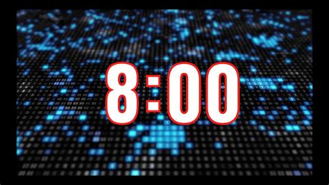 8 Minute Countdown Timer - Simple and Clean - YouTube