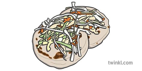 Salvadoran Pupusas Illustration - Twinkl