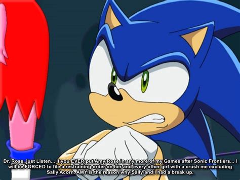 Sonic blames Amy for the Sonally Break Up by ToonKing2 on DeviantArt