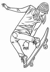 Skateboard Logo Coloring Pages sketch template