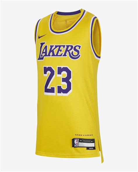 LeBron James Los Angeles Lakers 2023/24 Icon Edition Older Kids' (Boys') Nike NBA Swingman ...