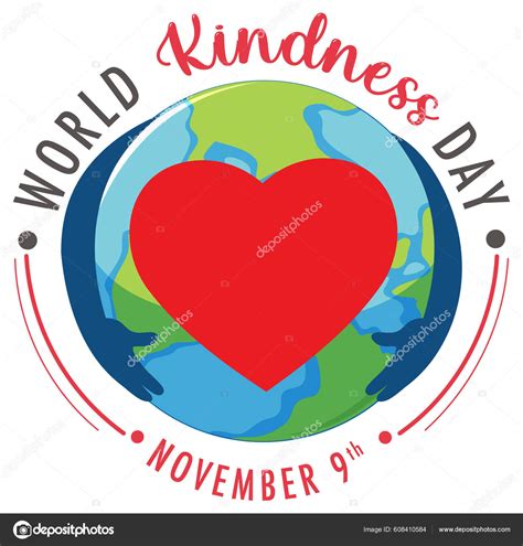 World Kindness Day Poster Design Illustration Stock Vector by ...