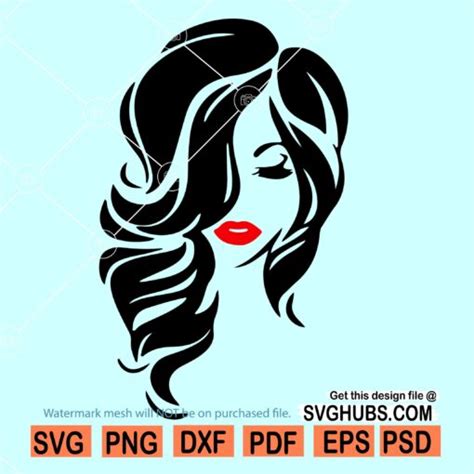 Afro woman Curly Hair SVG, pretty afro woman SVG, Afro Woman SVG, Afro ...