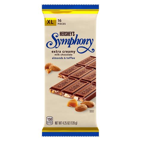 Save on Hershey's Symphony Milk Chocolate Bar Almonds & Toffee Extra Creamy XL Order Online ...