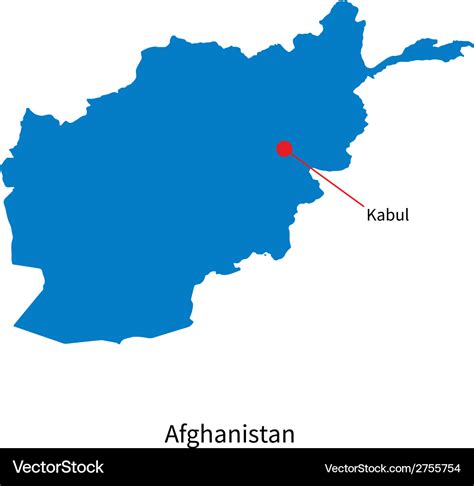 Kabul Map Political Map Highlighting Afghanistan Stock Illustration | The Best Porn Website