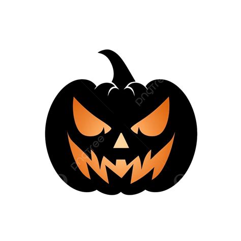 Pumpkin Silhouette Carving Horrible Ghost Face For Halloween Card Decoration, Eyes, Monster ...