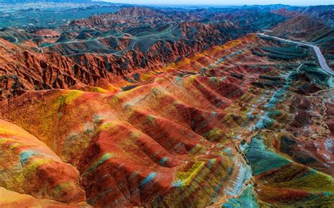 Zhangye National Geopark, China | Rainbow mountain, Zhangye, Best vacation spots