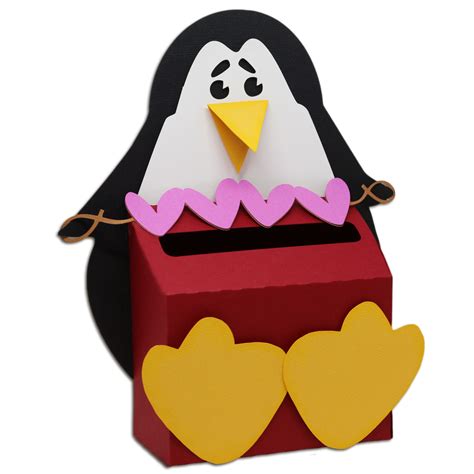 JLD-Penguin Valentine Box — JamieandJenn.com