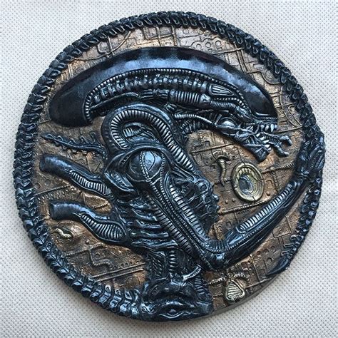 ALIEN XENOMORPH - Wall-Plaque Hr Giger, Alien Vs Predator, Xenomorph ...