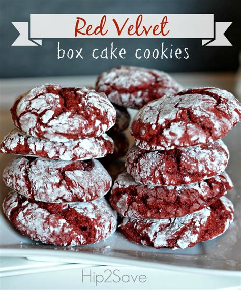 Red Velvet Box Cake Cookies Recipe