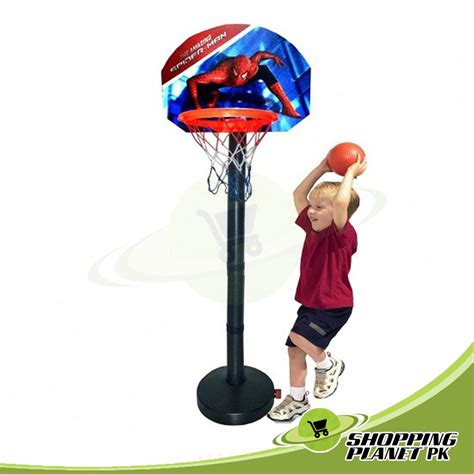 Spider-man Basketball With Stand Game For Kids