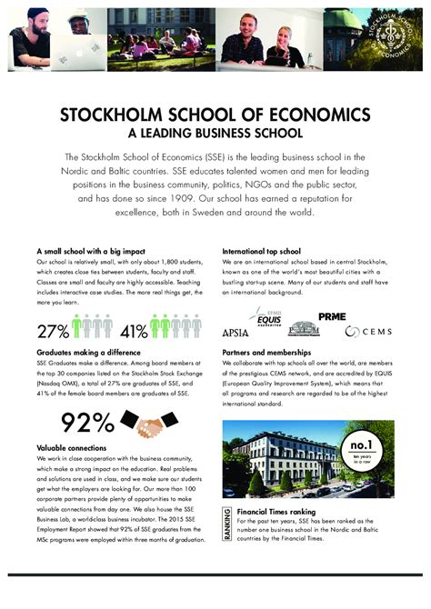 Download Free Stockholm School Of Economics PDF Online 2021