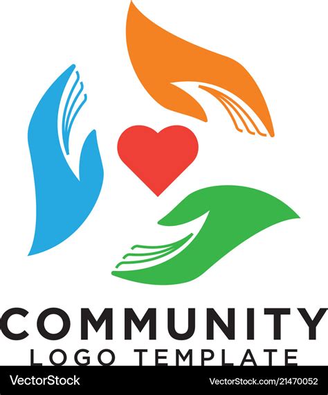 Community organization logo design template Vector Image