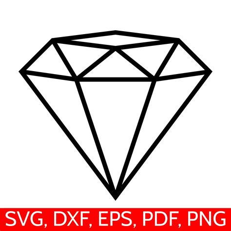 Diamond SVG | Diamond outline, Geometric diamond tattoo, Diamond tattoos