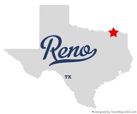 Map of Reno, Lamar County, TX, Texas