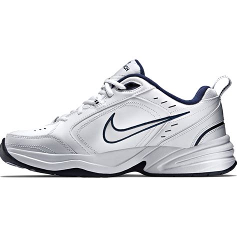 Nike Men's NIKE AIR MONARCH IV (4E) RUNNING SHOES -12; White / Metallic ...