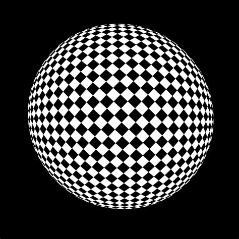 Checkered sphere optical illusion. EPS 10. 14831824 Vector Art at Vecteezy