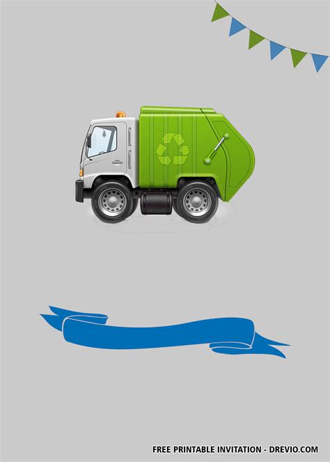 Garbage-Truck-Invitation | Download Hundreds FREE PRINTABLE Birthday ...