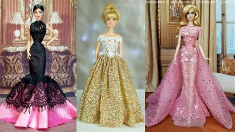 Easy and Beautiful DIY Barbie Doll Dresses | Gown for Barbie | Diy gown, Doll dress, Barbie dress