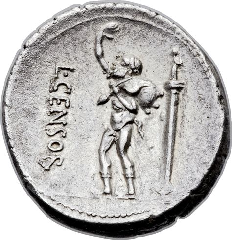 Denarius (Censorinus: L CENSOR) - Rome (ancient) – Numista