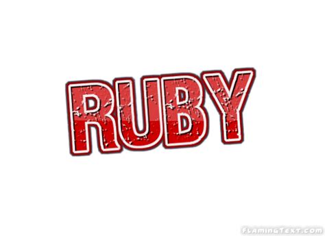 Ruby Logo | Free Name Design Tool from Flaming Text